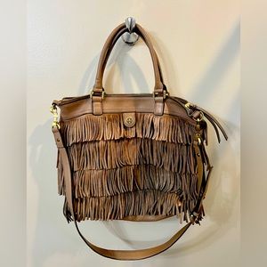 Tory Burch Fringe Suede Handbag
